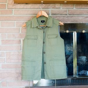 Army Green Fate Siya Cargo Vest